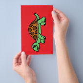 Lustige Schildkröte Flyer (Hand)