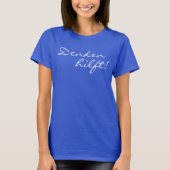 Lustige Sprüche & Texte: Denken hilft. T-shirt (Voorkant)