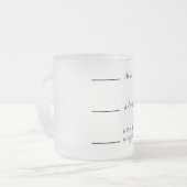 Lustige Tasse für den ersten Morgen-Kaffee Matglas Koffiemok (Voorkant links)