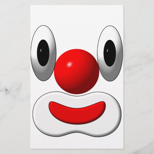 Lustiger Clown Briefpapier (Voorkant)