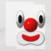 Lustiger Clown Briefpapier (Voorkant / Achterkant)