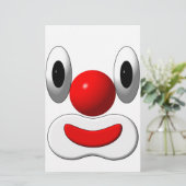 Lustiger Clown Briefpapier (Staand voorkant)