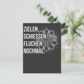 Lustiger Dart Spruch Dartscheibe Dartpfeil Problem Briefkaart (Staand voorkant)