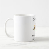 Lustiger Faultier Spruch Geschenk Tasse Koffiemok (Links)