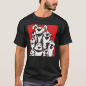 Lustiger Hunde Liebe Cartoon [00329] T-shirt (Voorkant)
