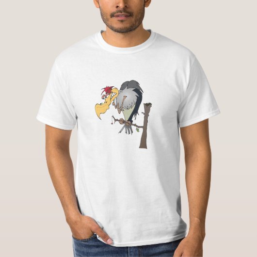 lustiger hungriger Geier T-shirt (Voorkant)