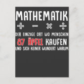 Lustiger Mathe Nerd Spruch Mathematik Schule Briefkaart (Voorkant)