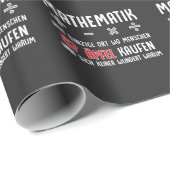 Lustiger Mathe Nerd Spruch Mathematik Schule Cadeaupapier (Rol Hoek)
