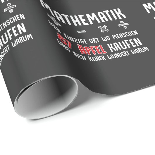 Lustiger Mathe Nerd Spruch Mathematik Schule Cadeaupapier (Rol Hoek)