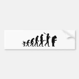 Lustiger Nerd Evolution Bumpersticker