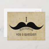 Lustiger Schnurrbart Briefkaart (Voorkant / Achterkant)