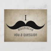Lustiger Schnurrbart Briefkaart (Voorkant)