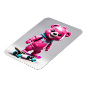 Lustiger Skater Bär Magneet (Linkerzijde)