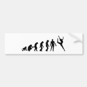 Lustiger Tanz Evolution Bumpersticker (Voorkant)
