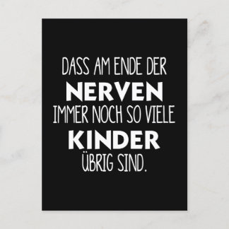 Lustiges Am Ende der Nerven Briefkaart