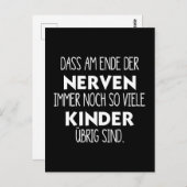 Lustiges Am Ende der Nerven Briefkaart (Voorkant / Achterkant)