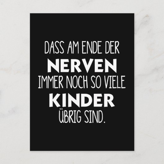 Lustiges Am Ende der Nerven Briefkaart (Voorkant)