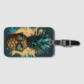 Lustiges Ananas Obst Bagagelabel (Voorkant (horizontaal))