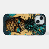 Lustiges Ananas Obst iPhone 15 Case (Achterkant horizontaal)
