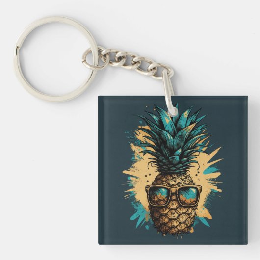 Lustiges Ananas Obst Sleutelhanger (voorkant)