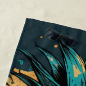 Lustiges Ananas Obst Strandlaken (In situ)