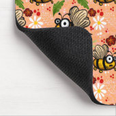 Lustiges Bienchen - Orange Helles Geschenkpapier T Muismat (Hoek)