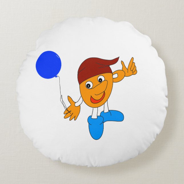 lustiges Design Rond Kussen (Voorkant)