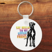 Lustiges Doggenbild Sleutelhanger (Voorkant)