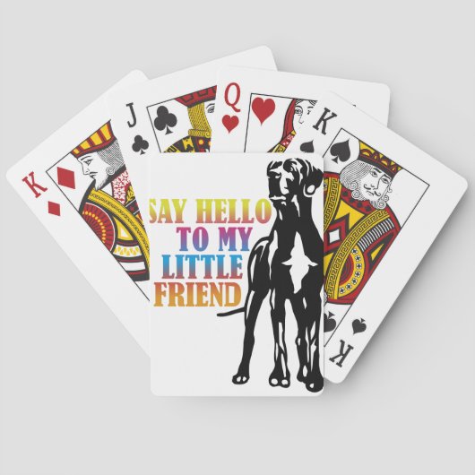 Lustiges Doggenbild Speelkaarten (Achterkant)