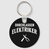 Lustiges Durchlassen Elektriker Handwerker Sleutelhanger (Voorkant)