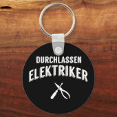 Lustiges Durchlassen Elektriker Handwerker Sleutelhanger (Voorkant)