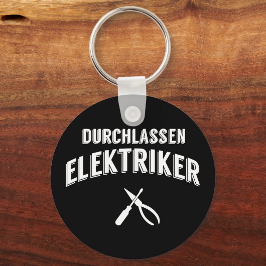 Lustiges Durchlassen Elektriker Handwerker Sleutelhanger (Voorkant)