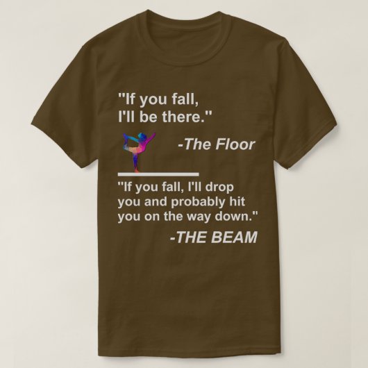 Lustiges Gymnastik Draai Spruch Design T-shirt (Design voorkant)