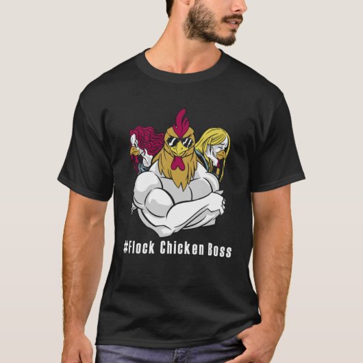 Lustiges kip kip kip baas t-shirt (Voorkant)