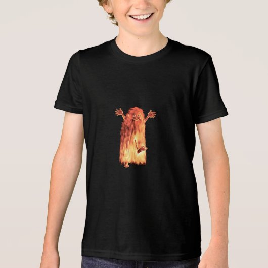 Lustiges Monster Tri-Blend Shirt (Voorkant)