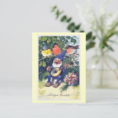 "Lustiges Quartett" Vintage German Briefkaart (Staand voorkant)