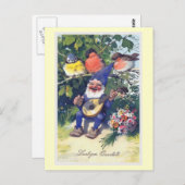 "Lustiges Quartett" Vintage German Briefkaart (Voorkant / Achterkant)