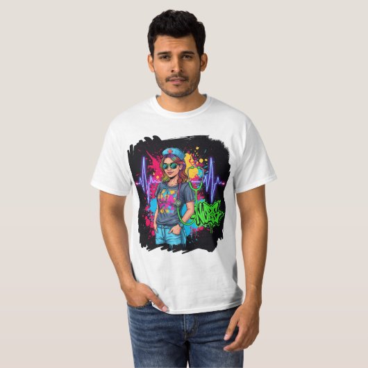 Lustiges Shirt für Pflegekräfte (Voorkant volledig)