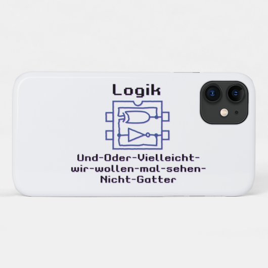 Lustiges Spaß Logikgatter mit boolescher Funktion Case-Mate iPhone Case (Achterkant (horizontaal))
