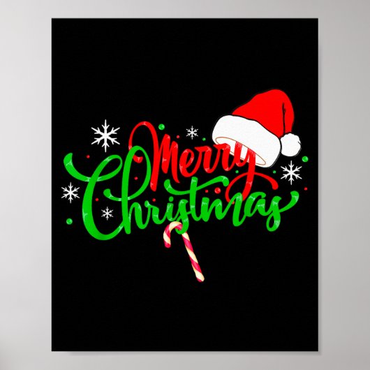 Lustiges Weihnachts Geschenke Merry Christmas Funn Poster (Voorkant)