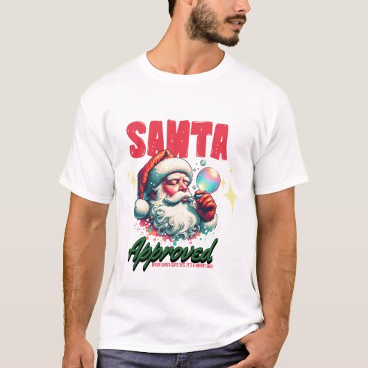 🎅 Lustiges Weihnachts-Shirt – Santa Approved –  T-shirt (Voorkant)