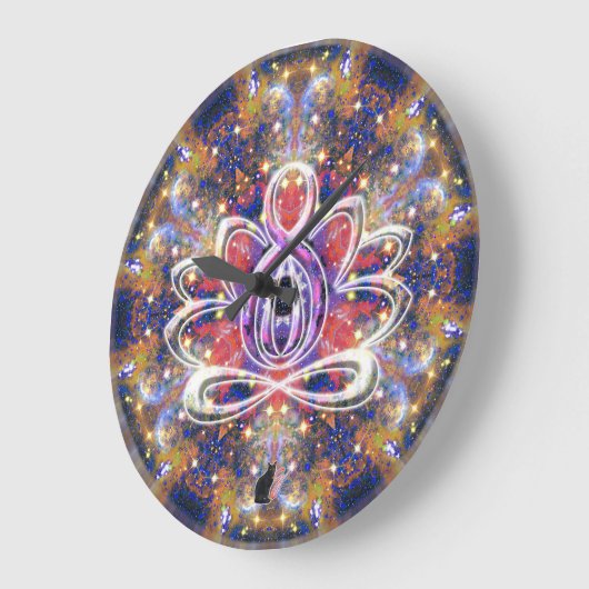 Lustrous Zen Lotus Clock Grote Klok (Hoek)