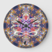 Lustrous Zen Lotus Clock Grote Klok (Voorkant)