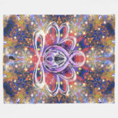 Lustrous Zen Lotus Fleece Deken (Voorkant (Horizontaal))