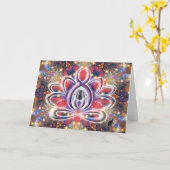 Lustrous Zen Lotus Kaart (Gele Bloem)