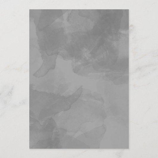 Lustrous Zilver, Blauw Azure Dreams Dinner Menu (Achterkant)