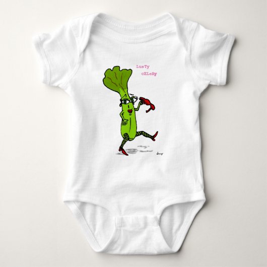 Lusty Celery Baby Creeper Romper (Voorkant)