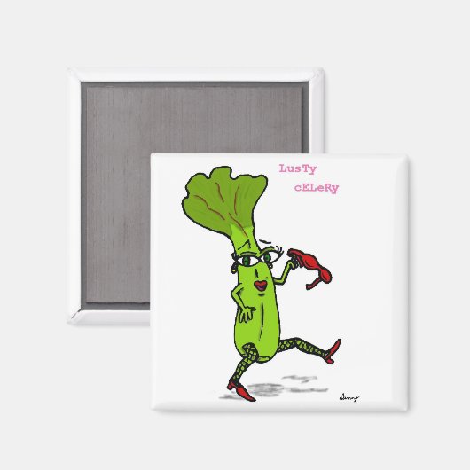 Lusty Celery Magnet (Voorkant / Achterkant)