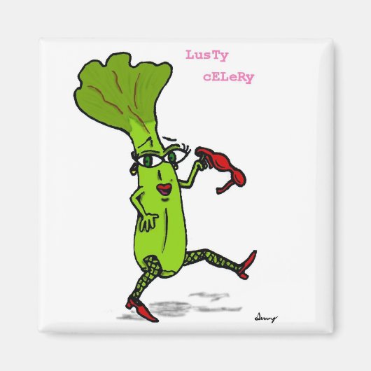 Lusty Celery Magnet (Voorkant)
