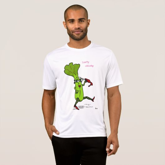 Lusty Celery Mannen Performance T-Shirt (Voorkant volledig)